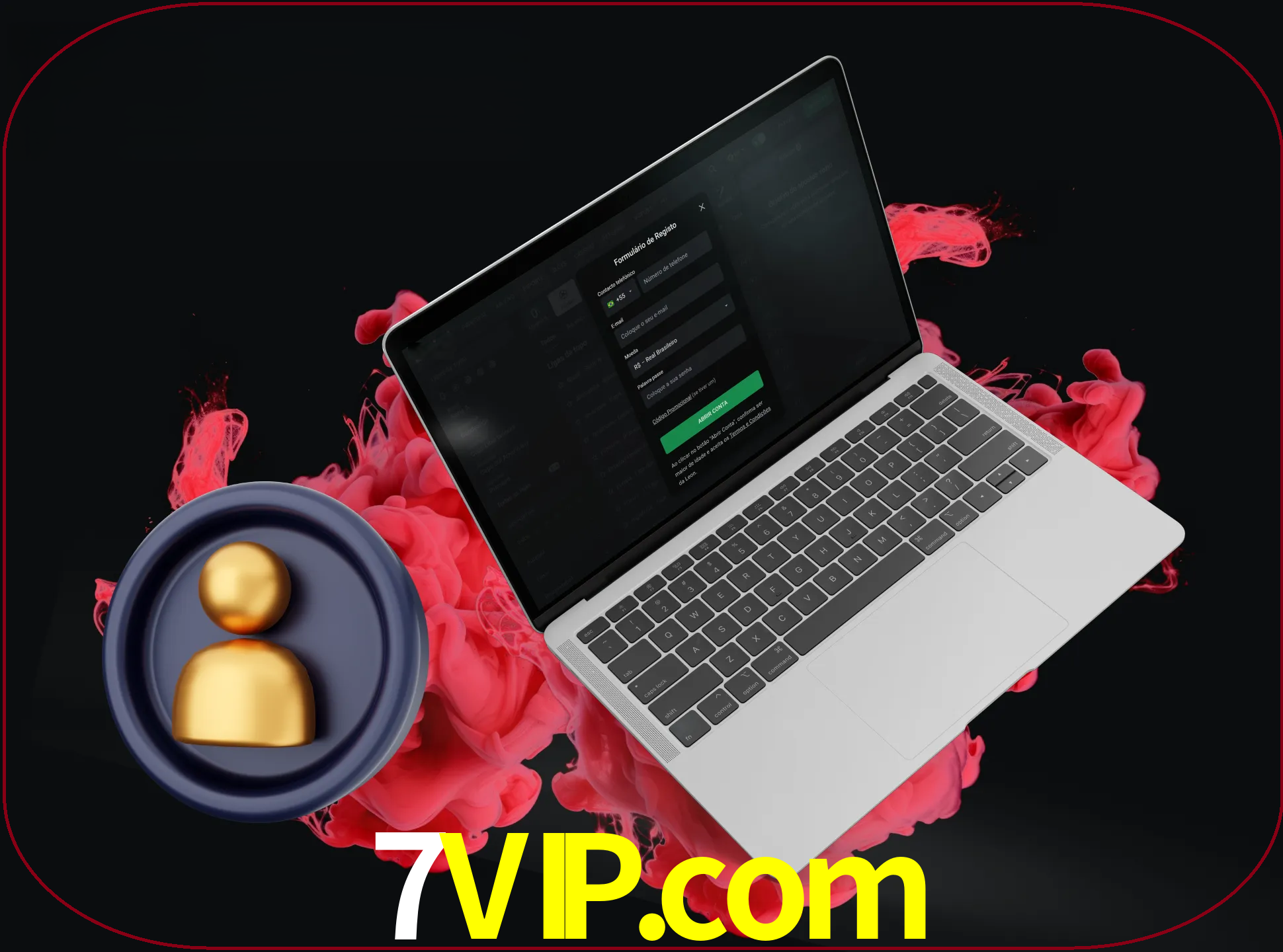 No cabeçalho do site 7vip, clique no botão que o levará a um formulário especial onde terá de introduzir as suas informações actuais.