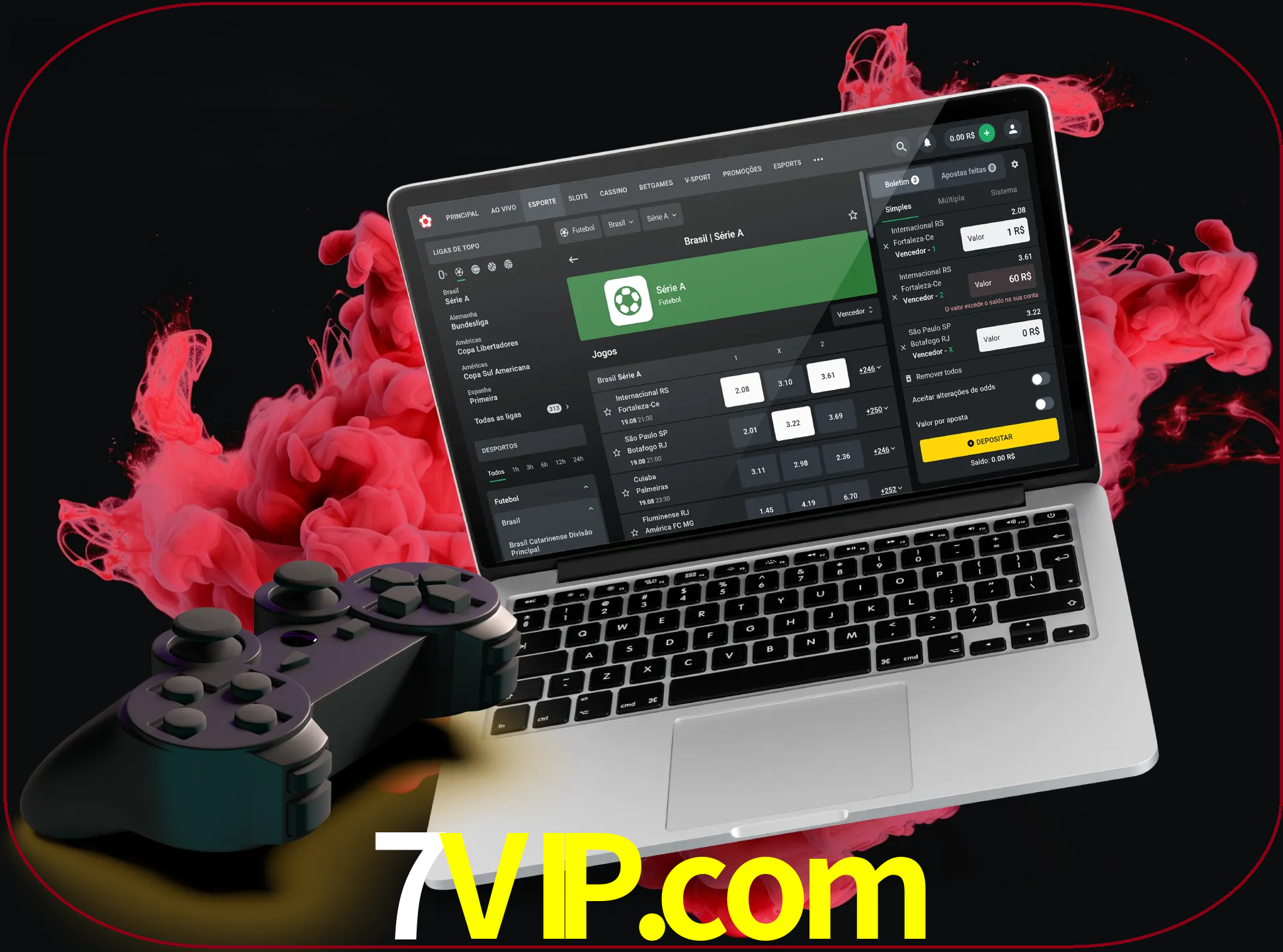 Visite a secção especial de jogos de vídeo em 7vip para descobrir em que jogos pode apostar e ganhar muito dinheiro.
