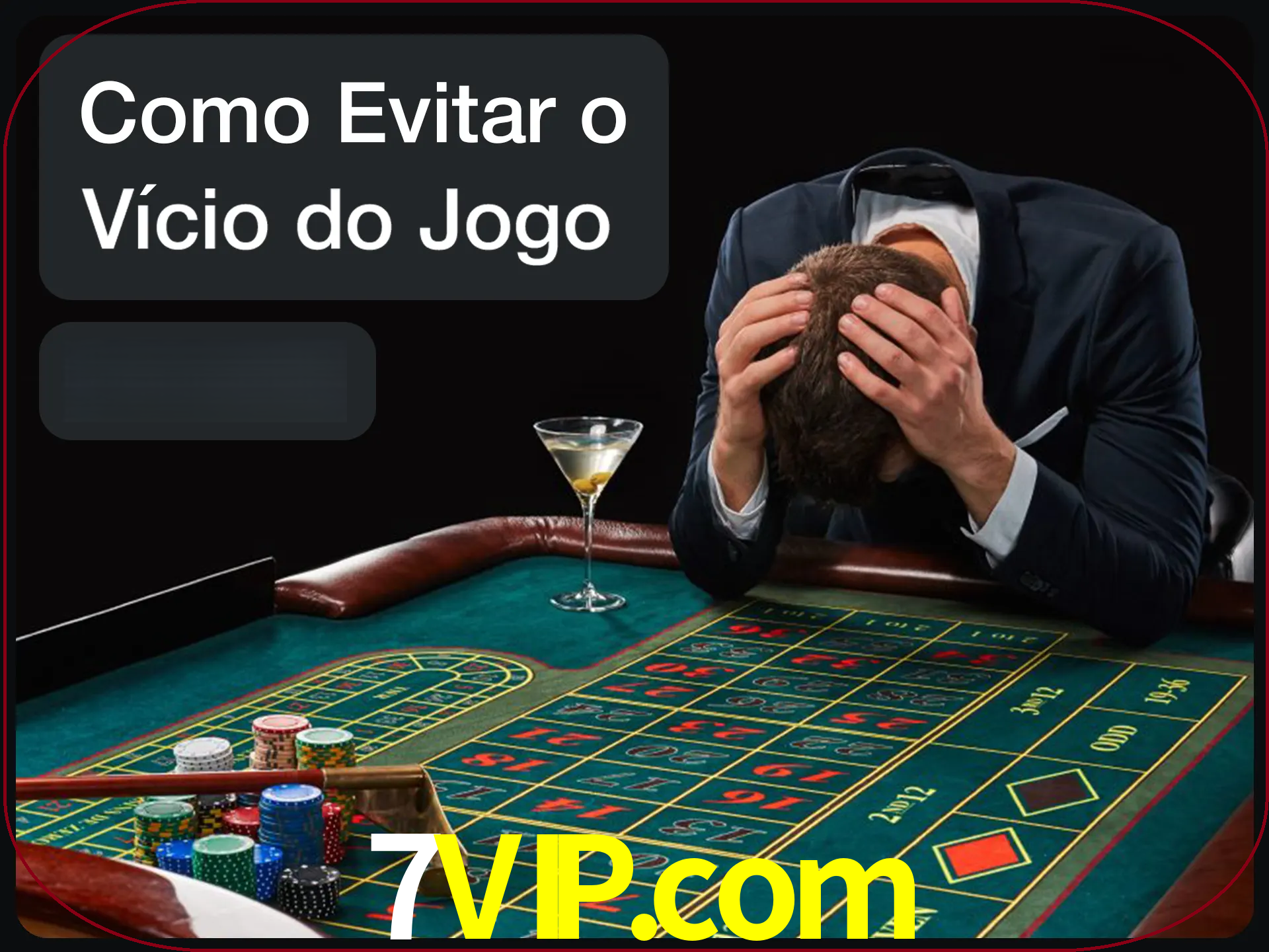 Você é responsável por cada uma de suas apostas.